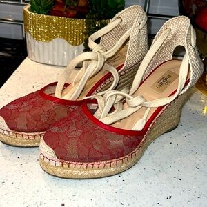 Valentino Lace wedges